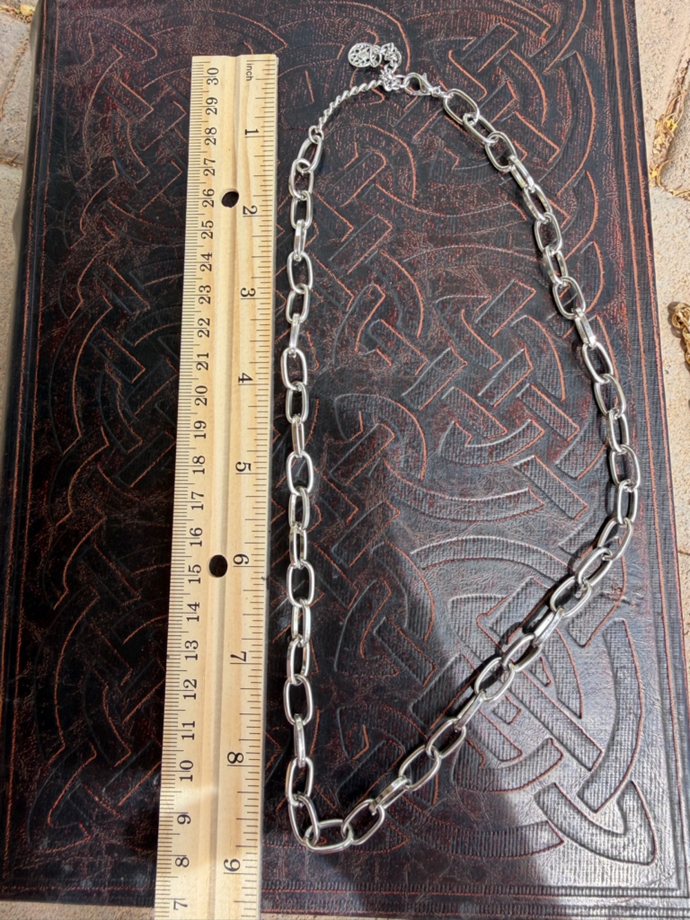 Silver chain necklace